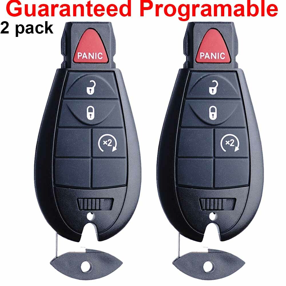 2 For 2009 2010 2011 2012 Dodge Ram 1500 2500 3500 Remote Start Car Key Fob