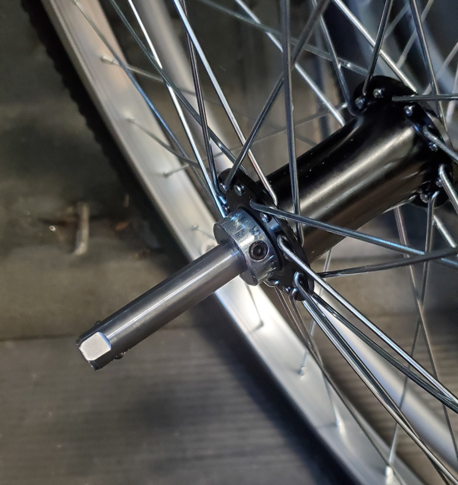 Pair of 24"x1.95" (507) Off-road Wheelchair Wheels with Axles (NEW)