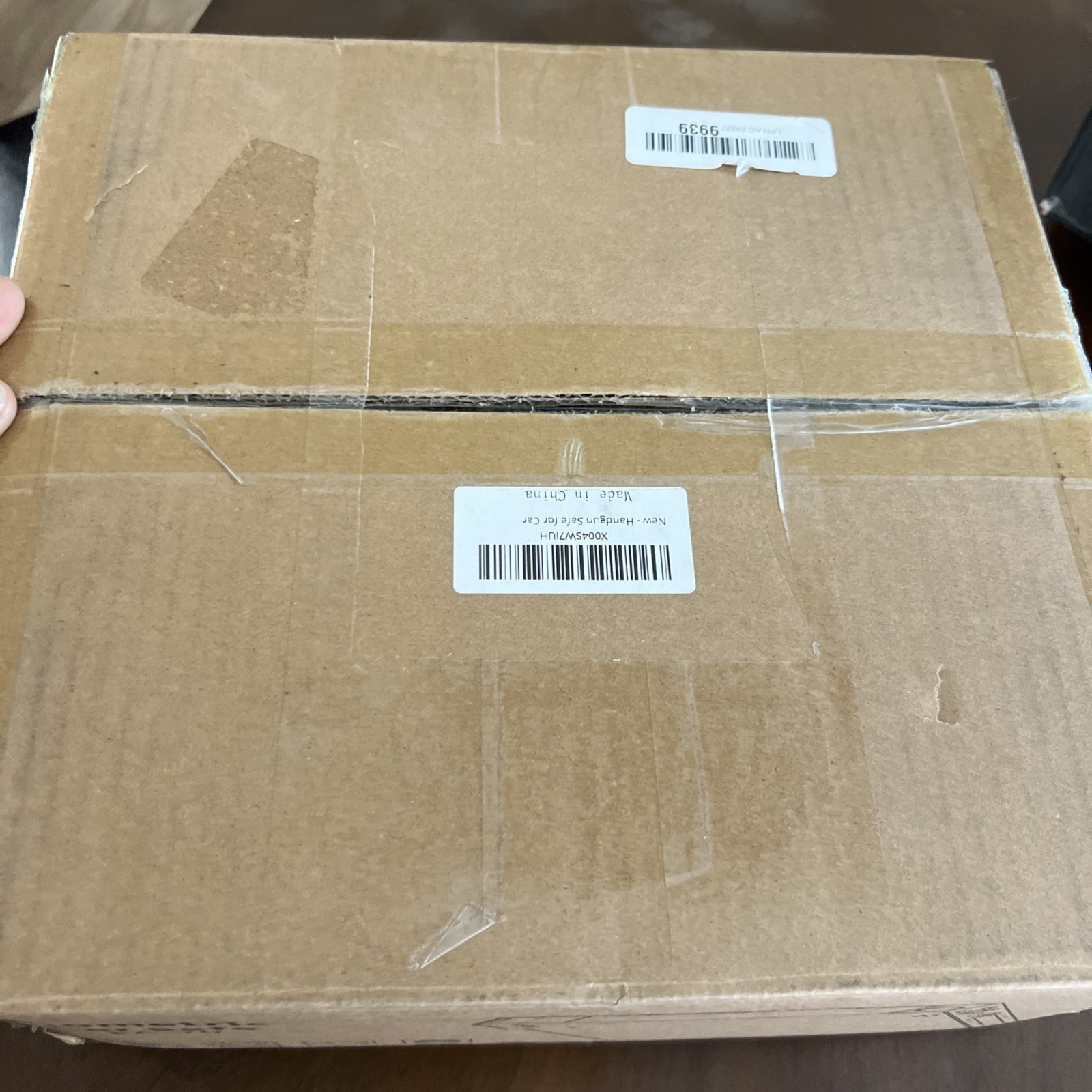 EAMIRUO Car Gun Safe - Quick Access Vehicle Handgun Safe with Fingerprint & K...