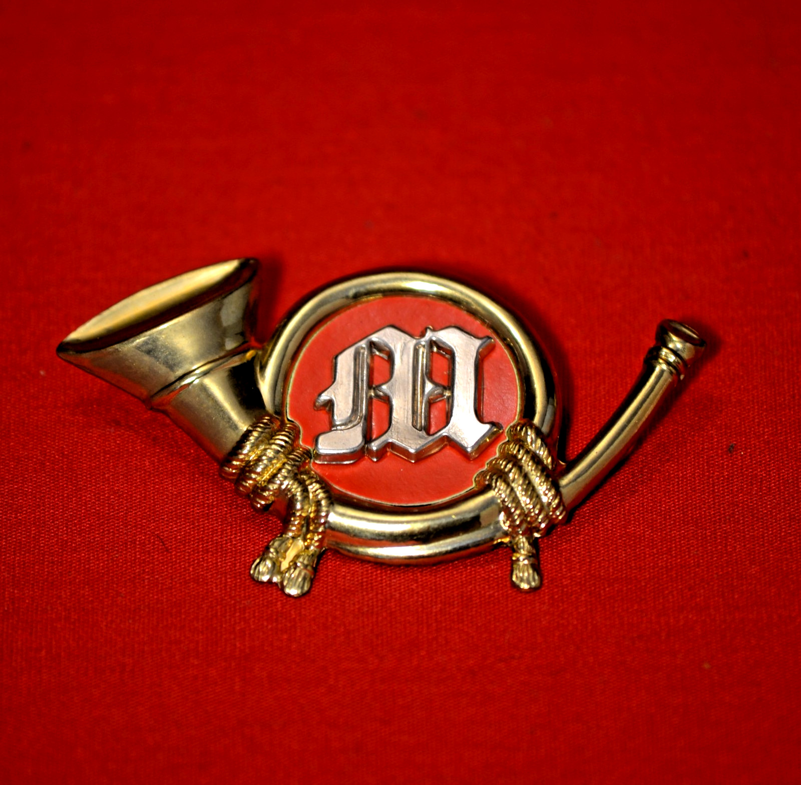 SALE!! RARE 1859 Civil War USMC 2 1/8" Marine Corps Enlisted Brass Hat Insignia