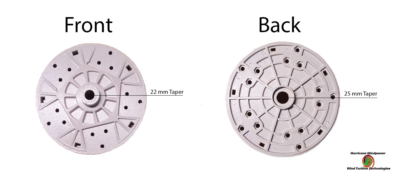 Replacement Hub and Nose Cone for Hurricane XP and Vector Wind Turbine Kits