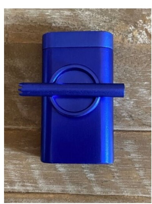 3 in 1 Smoking Pipe One Hitter Dugout Herb/Tobacco Grinder - Purple