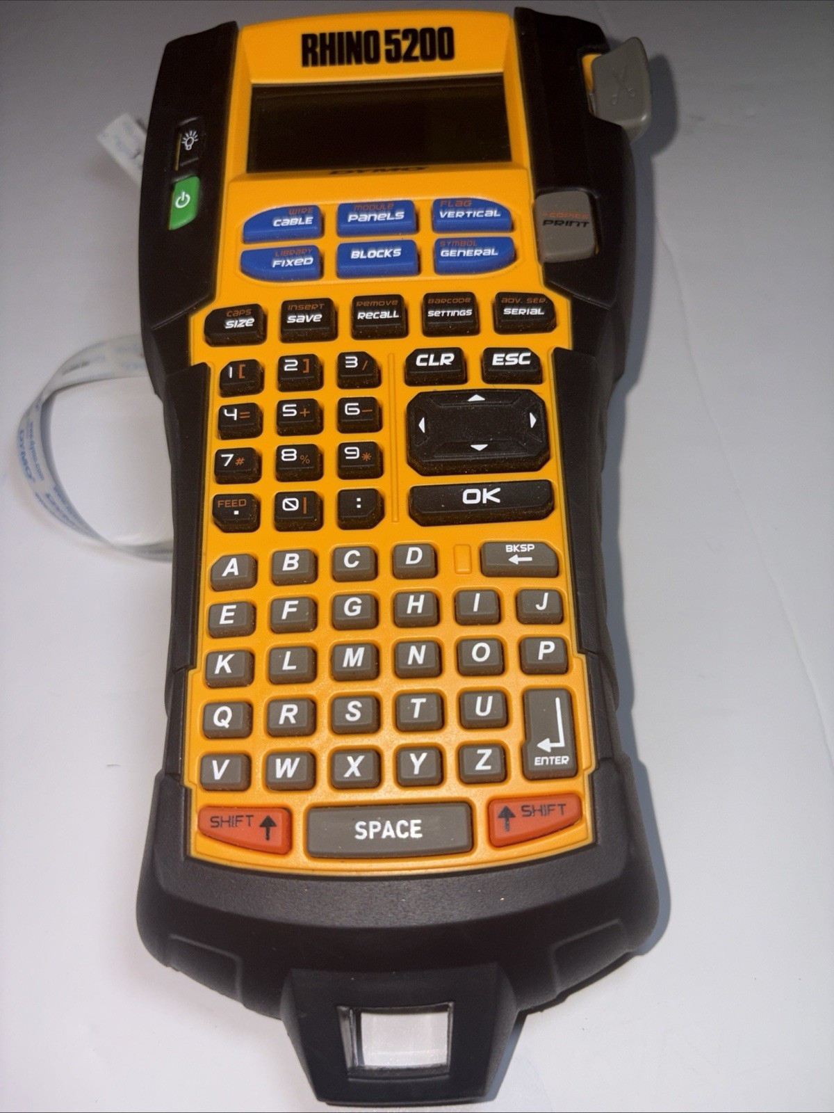 DYMO Rhino 5200 Industrial Label Maker, Barcode, Cable & Wire Labeling Tool Test