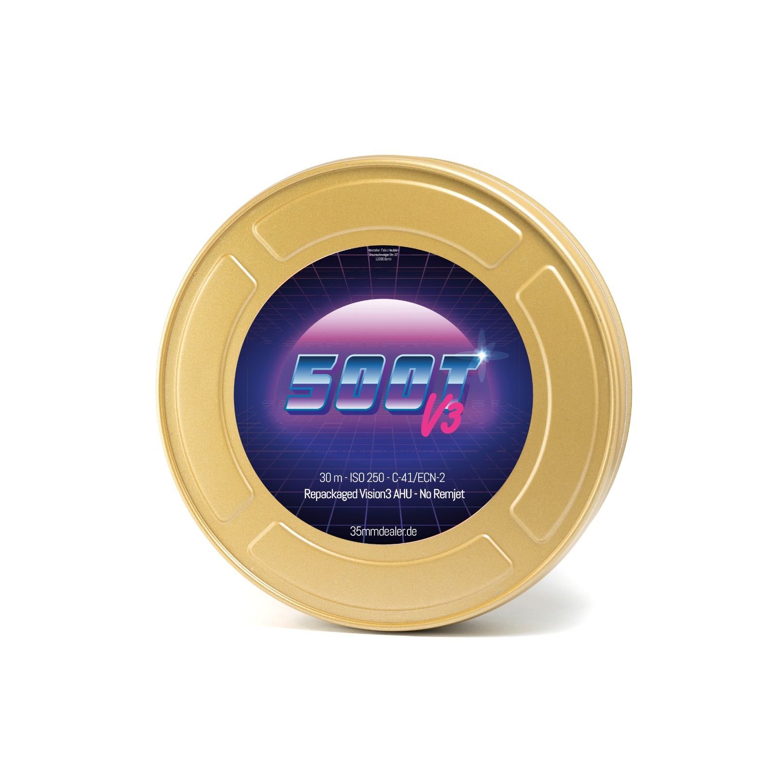 30m Dealer's V3 500T, RESPOOLED Kodak Vision 3 AHU, NO REMJET C41 35mm Film Bulk