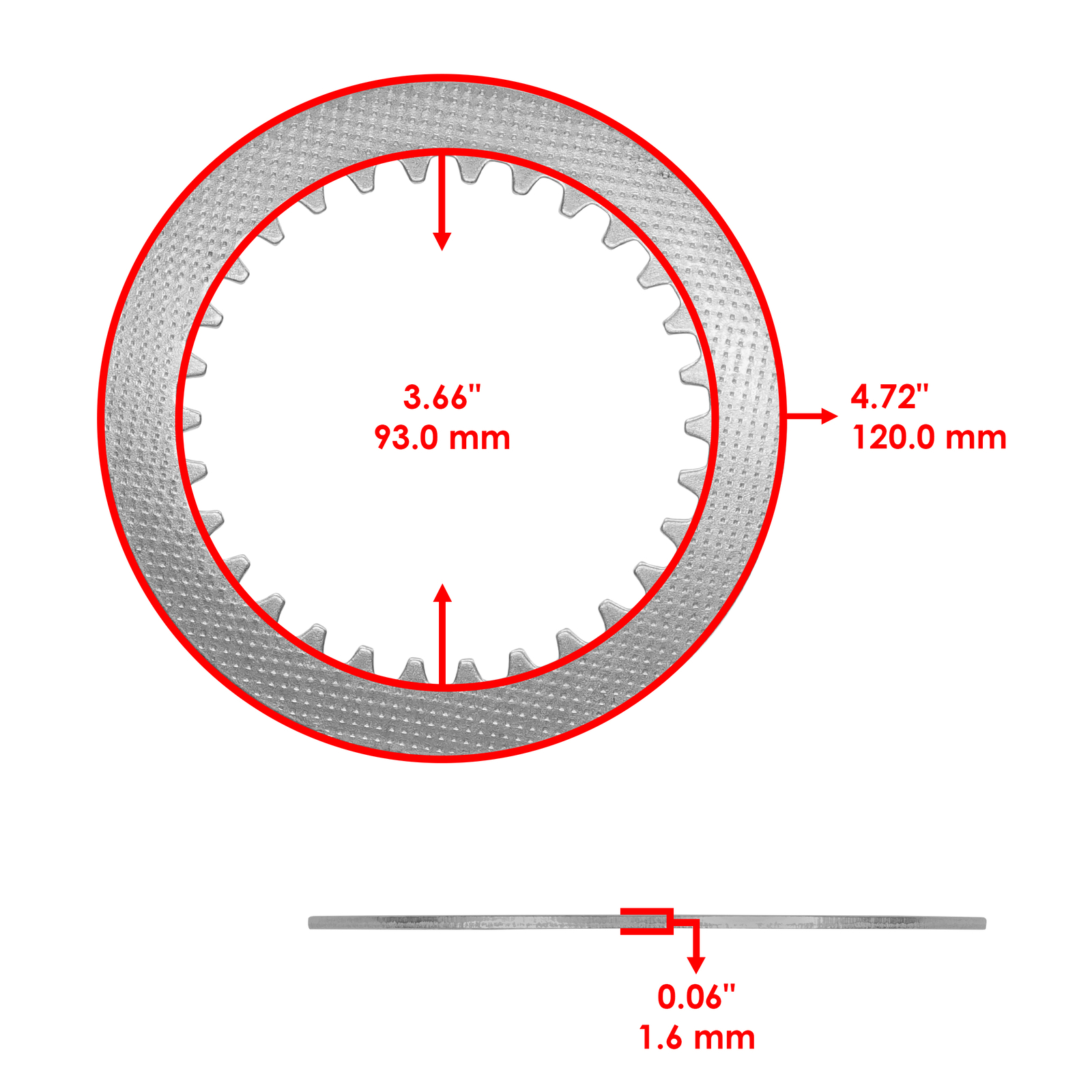 Clutch Friction Plates Kit for Kawasaki KLX250 KLX250S KLX250SF 2006 - 2020