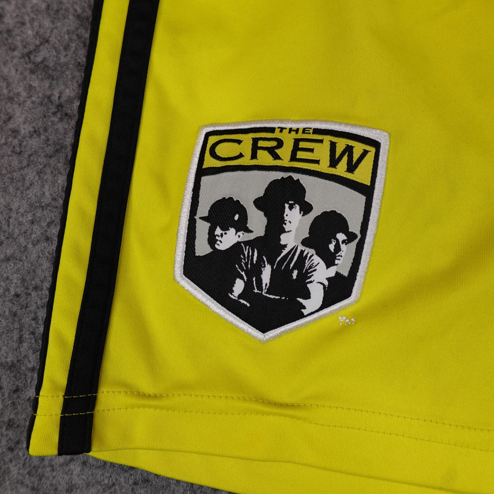Columbus Crew Shorts Mens Medium Yellow MLS Soccer Adidas Climalite Training VTG