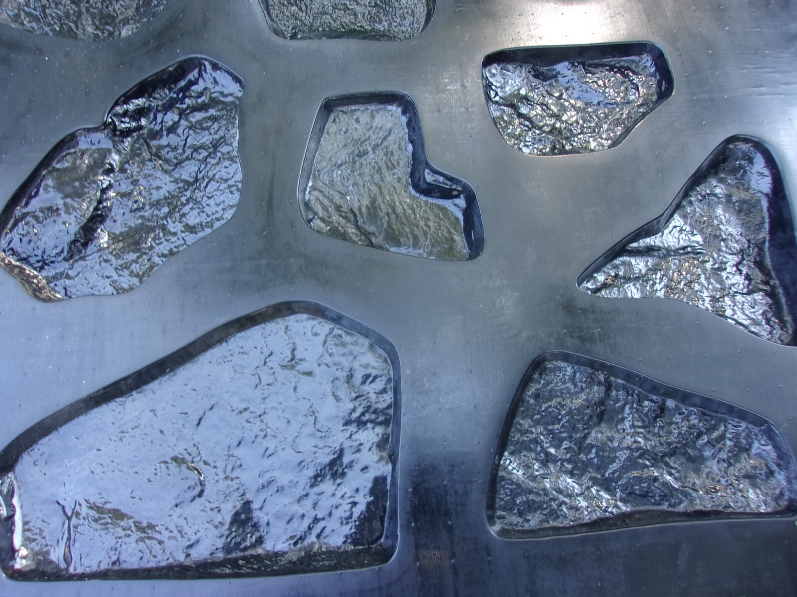 Rock facing molds wall stone veneer plastic concrete moulds 6"-13" set 12 asst.