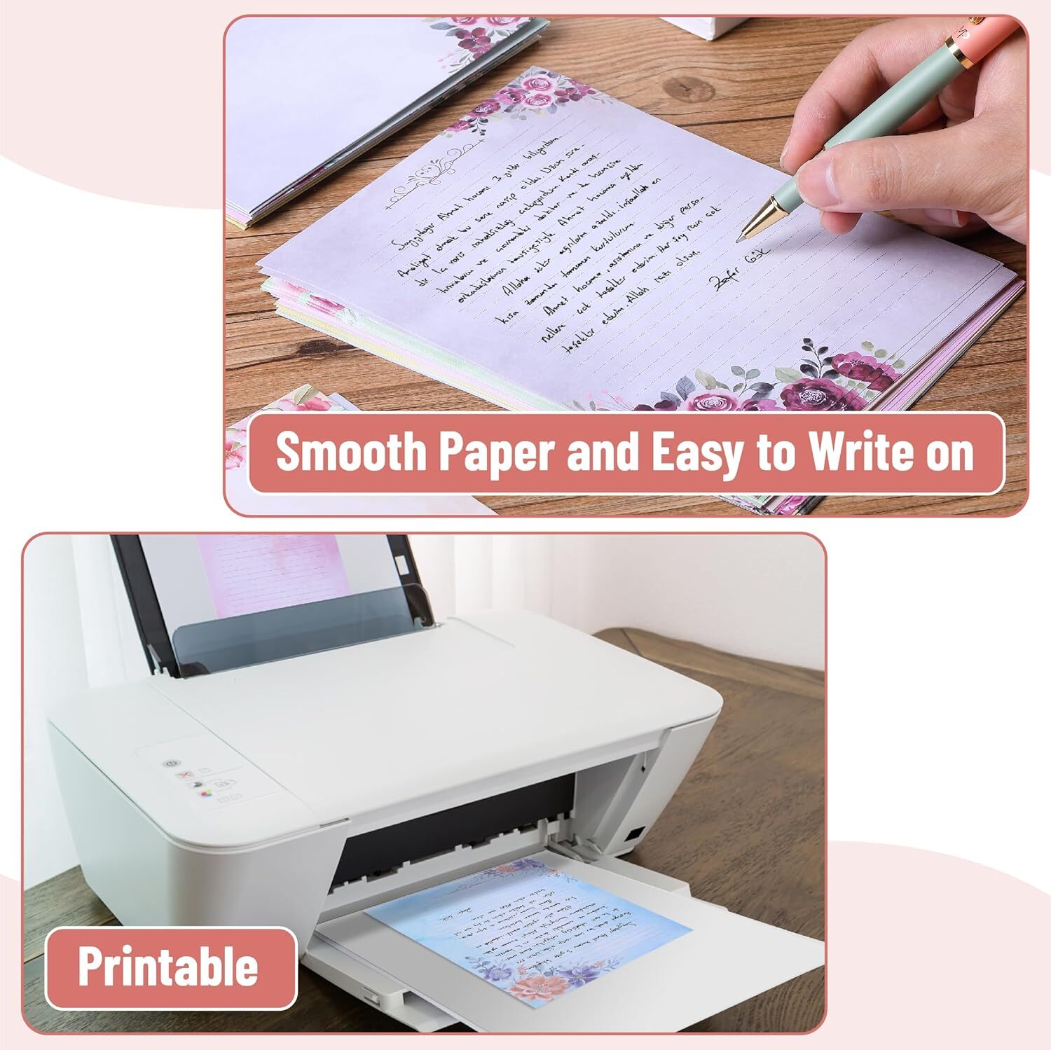 Letter Writing Paper - Lined Stationary Paper and envelopes Set - Letter Stat