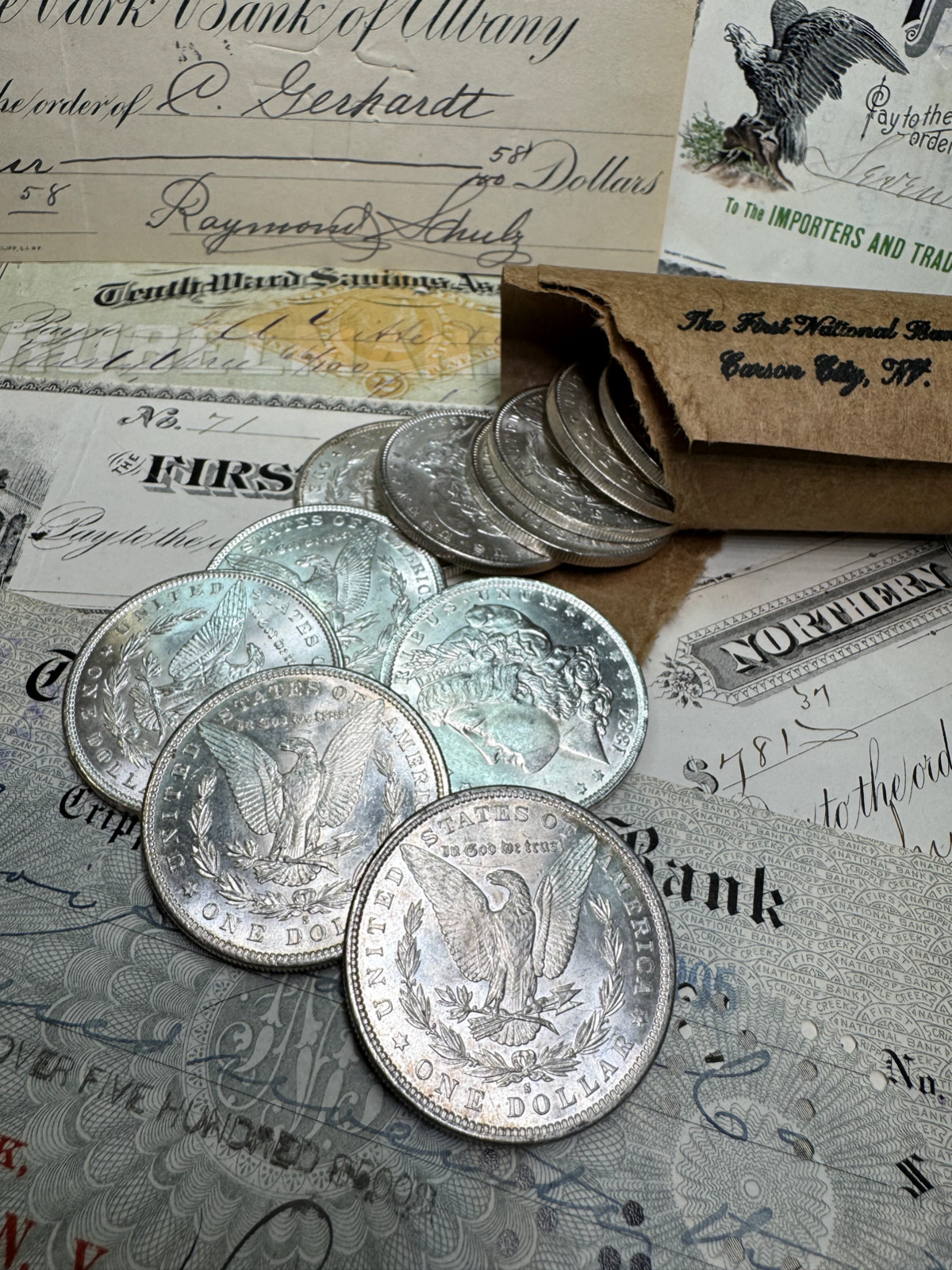 1878-1904BU Morgan Silver Dollar From OBW Roll Estate Hoard - S,O,CC & P