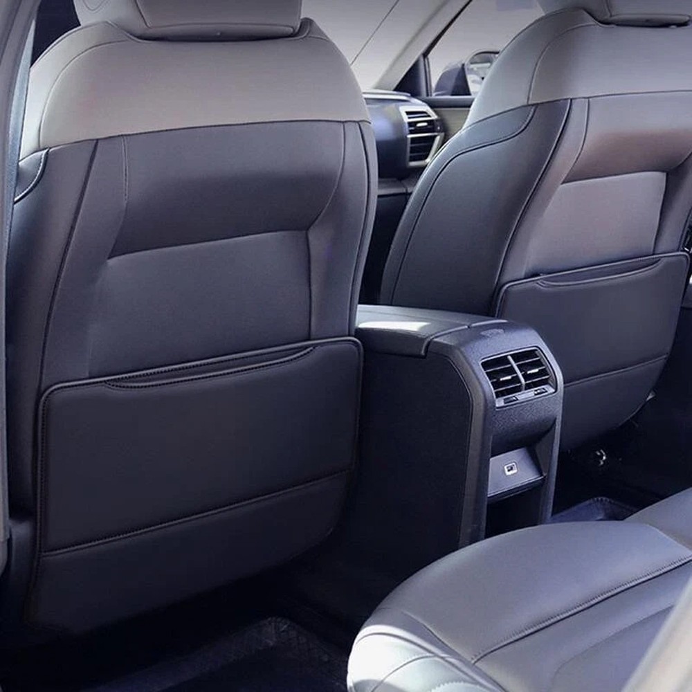 PU Leather Car Seat Back Anti-Kick Mat Pad Universal Protector Cover Accessories