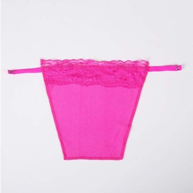 8 Pack Women Lace Cami Clip-on Mock Camisole Overlay Modesty Panel for Low-Cut