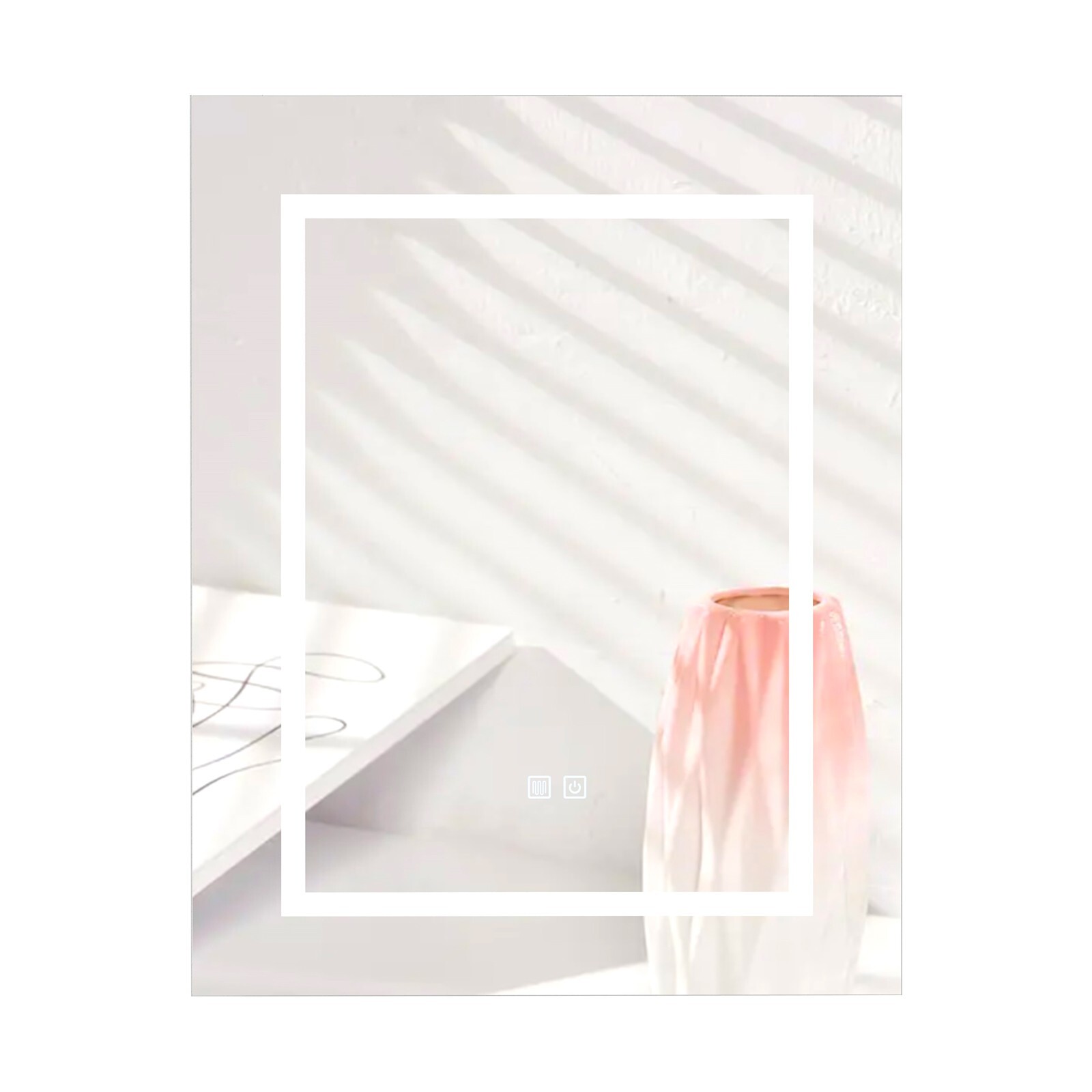 24" x 30" LED Medicine Cabinet with Light Wall Mounted Mirror Cabinet Storage