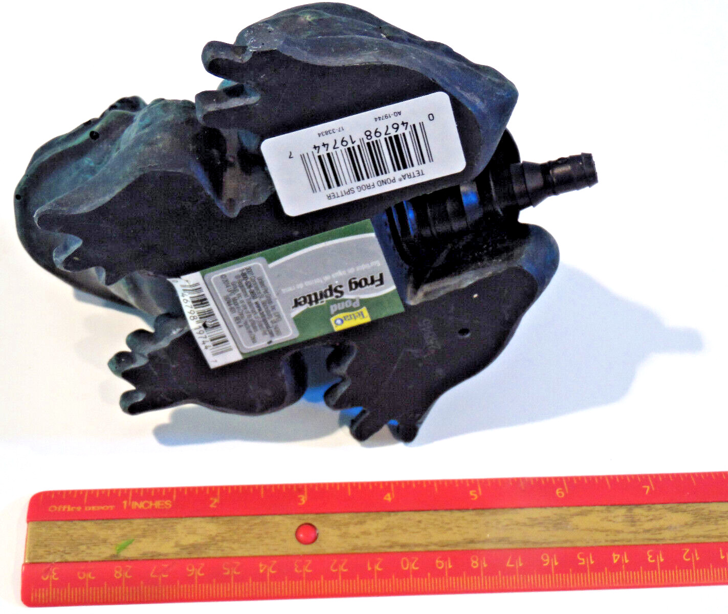 Pond Frog Spitter Tetra Aerator Water Fountain Feature 6" Decoration