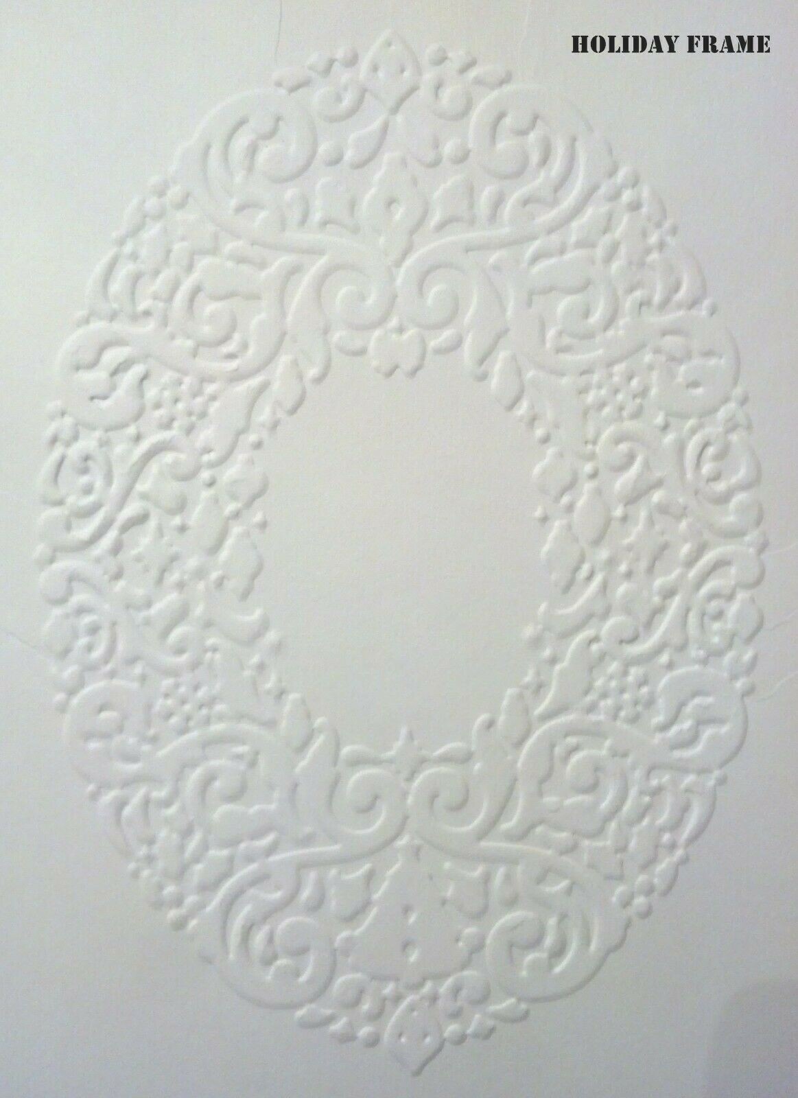 EMBOSSED HOLIDAY STAMPIN' UP CARDSTOCK CARD FRONTS, BUY 5 SETS GET 1 SET FREE