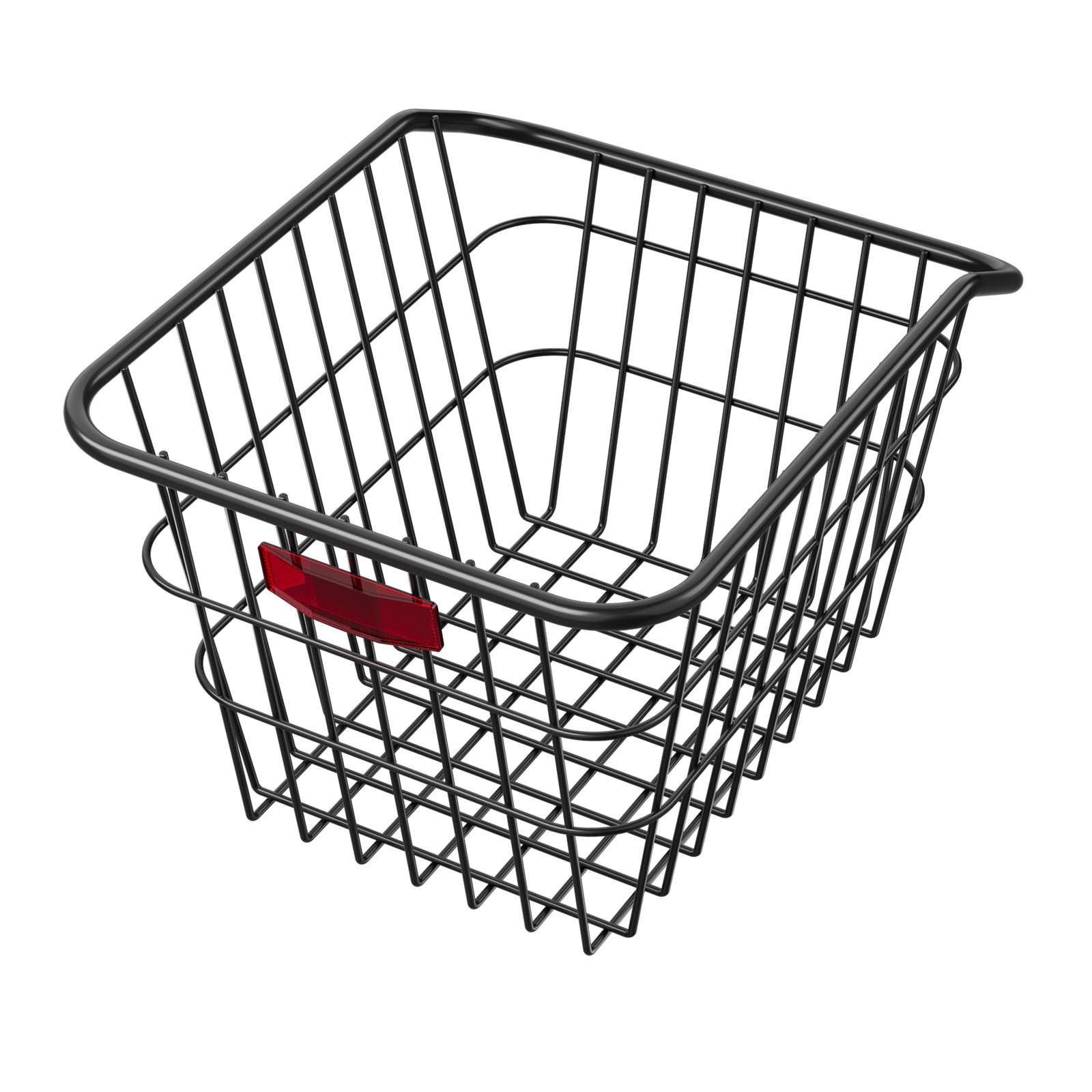 Rear Bike Basket Metal Wire Bicycle Basket Reflective Tail Light Cover