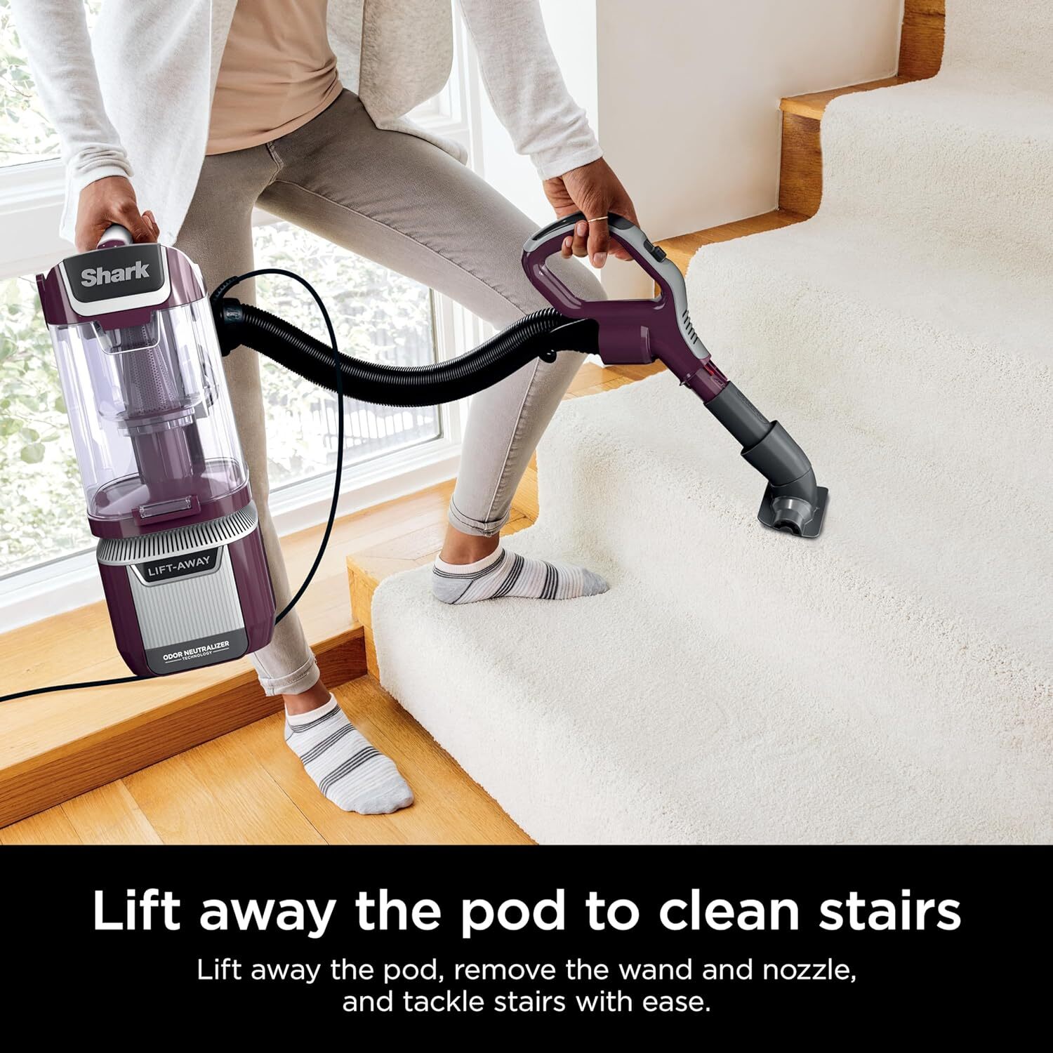 Shark Rotator Pet Lift-away Adv Upright Vacuum/duoclean Powerfins Hairpro/odor