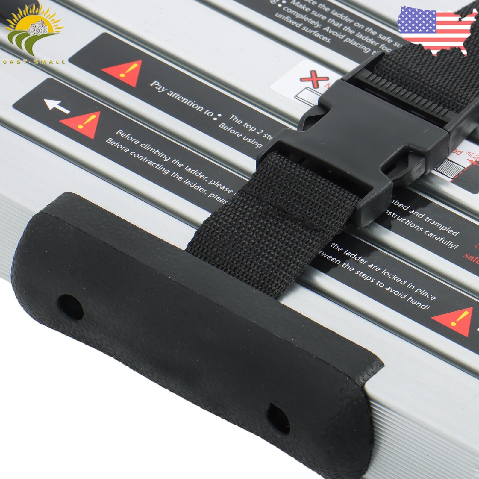 6.6 FT Extension Ladders, Aluminum Telescoping Lightweight Collapsible Ladders