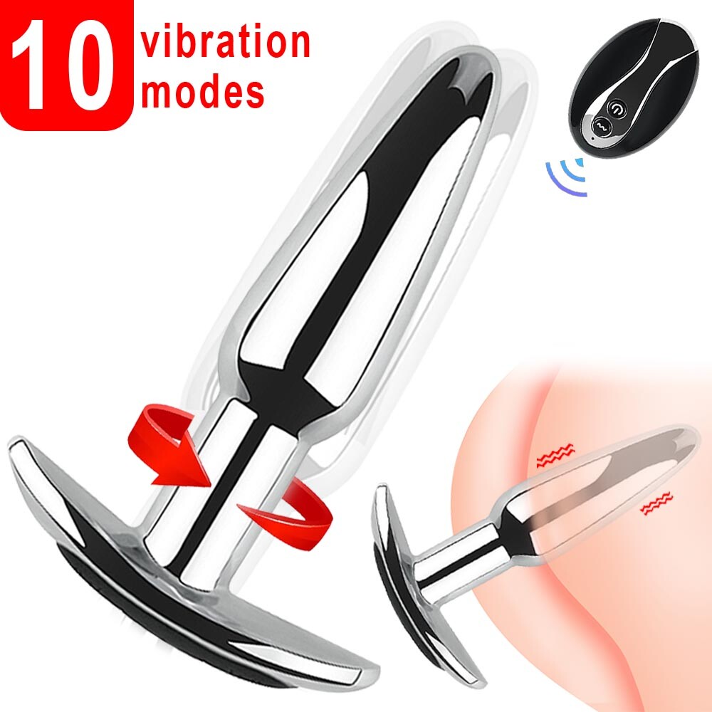 Remote Control Vibrating Butt Plug Anal Vibrator G Spot Massager Dildo Sex Toys