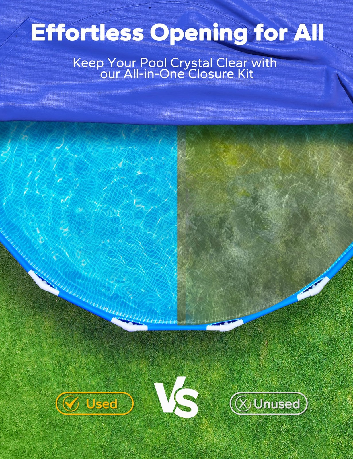 3 in 1 Winter Closing Kit - Pool Winterizing for Above Ground and 2