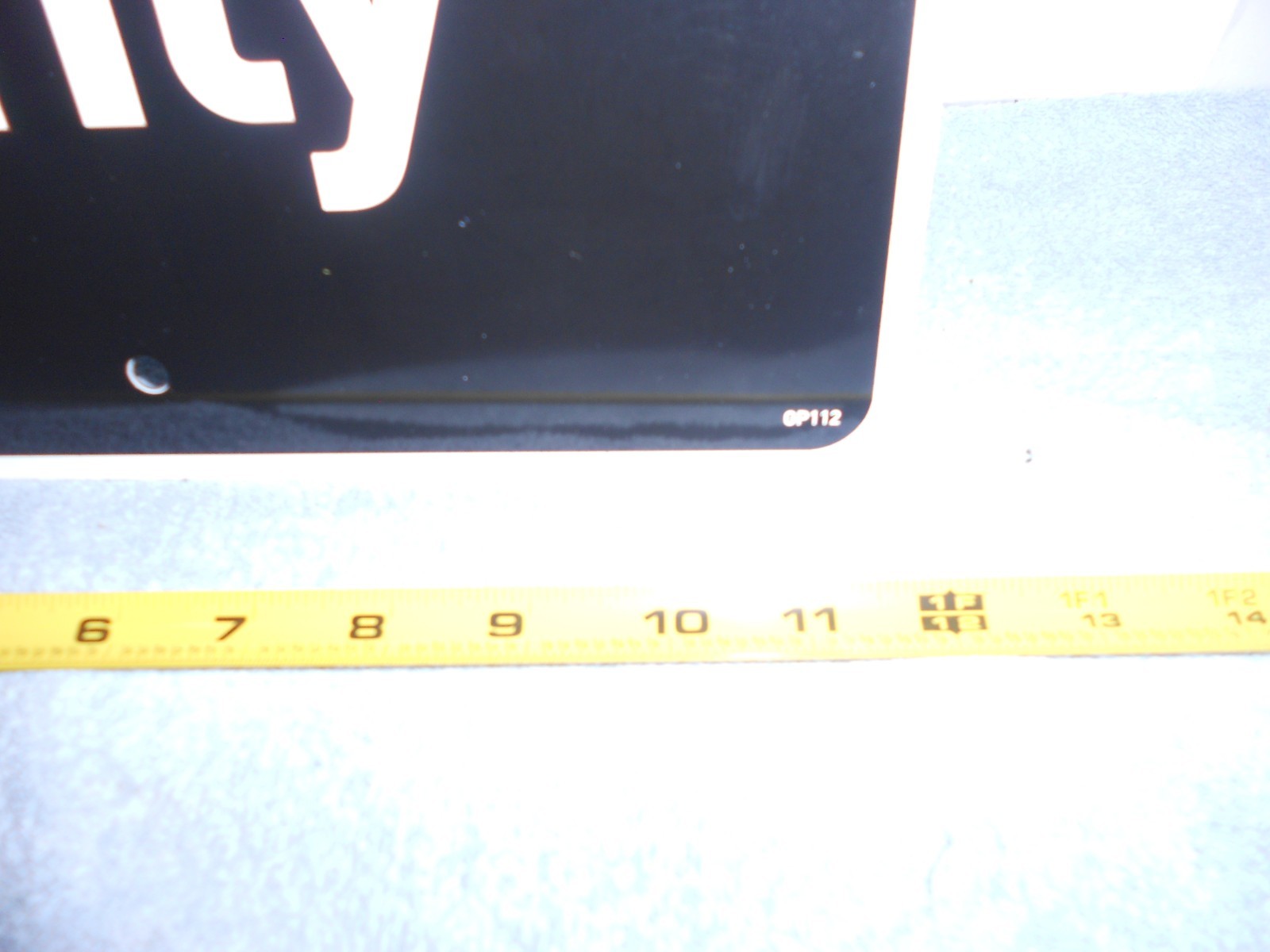 VINTAGE 12x18in NEW GLIDDEN PAINT PROFESSIONAL PARKING ONLY ADV SIGN METAL -X134