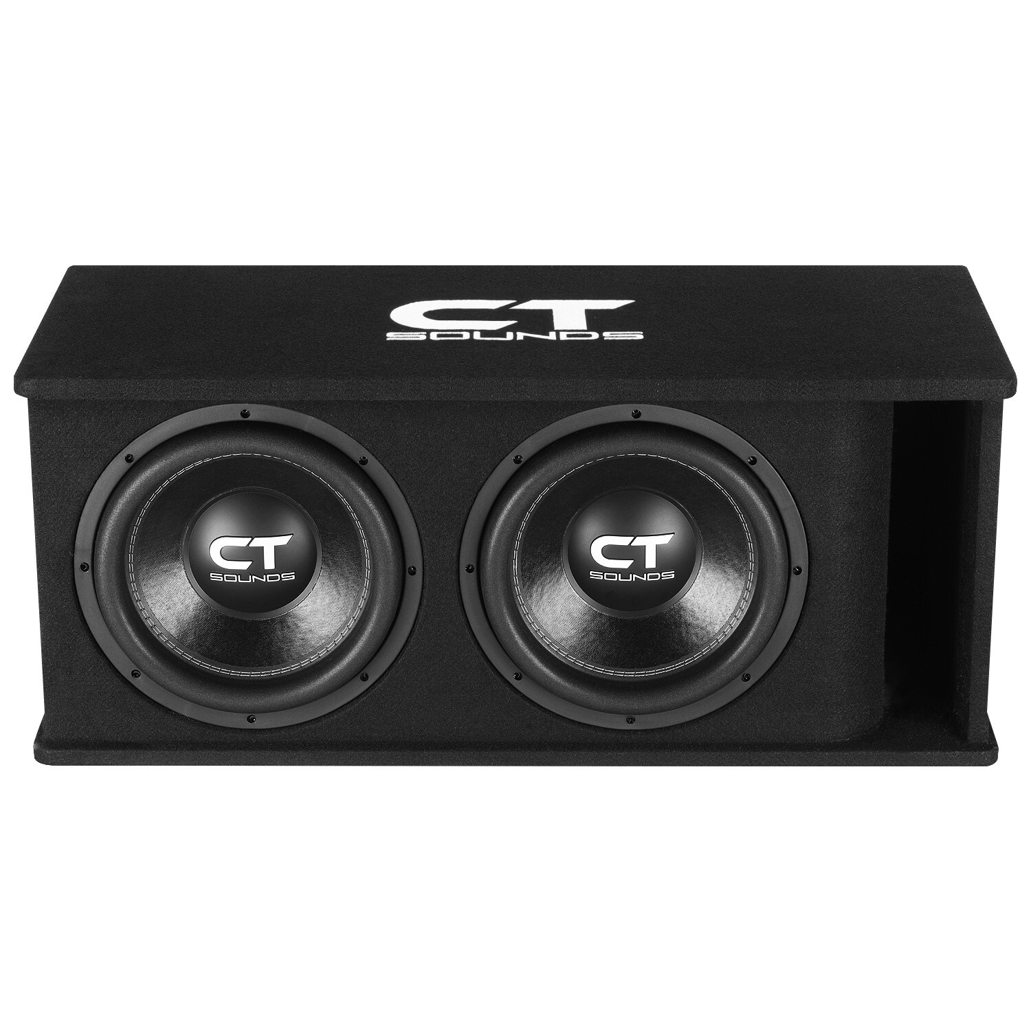CT Sounds Dual 12” 2600W Loaded Tropo Series Subwoofer Box - TROPO-2X12D4