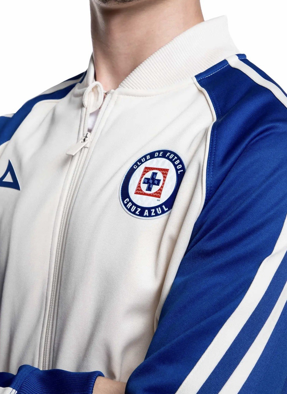 NEW CRUZ AZUL 2026 URBAN JACKET BEIGE PIRMA LIGA MX MEN MEXICO