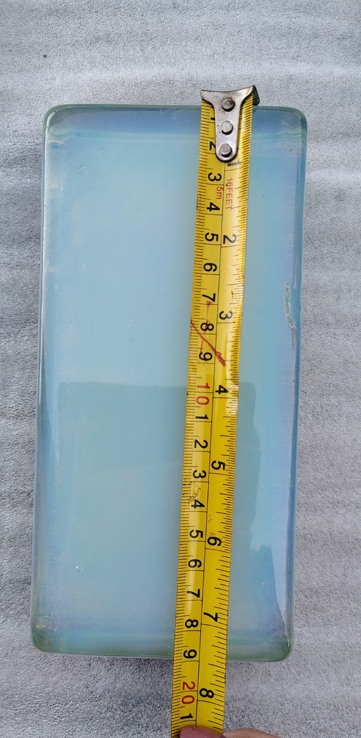 Opalite Opal Glass Block 7" Long Rough Flint Knapping 3.9#