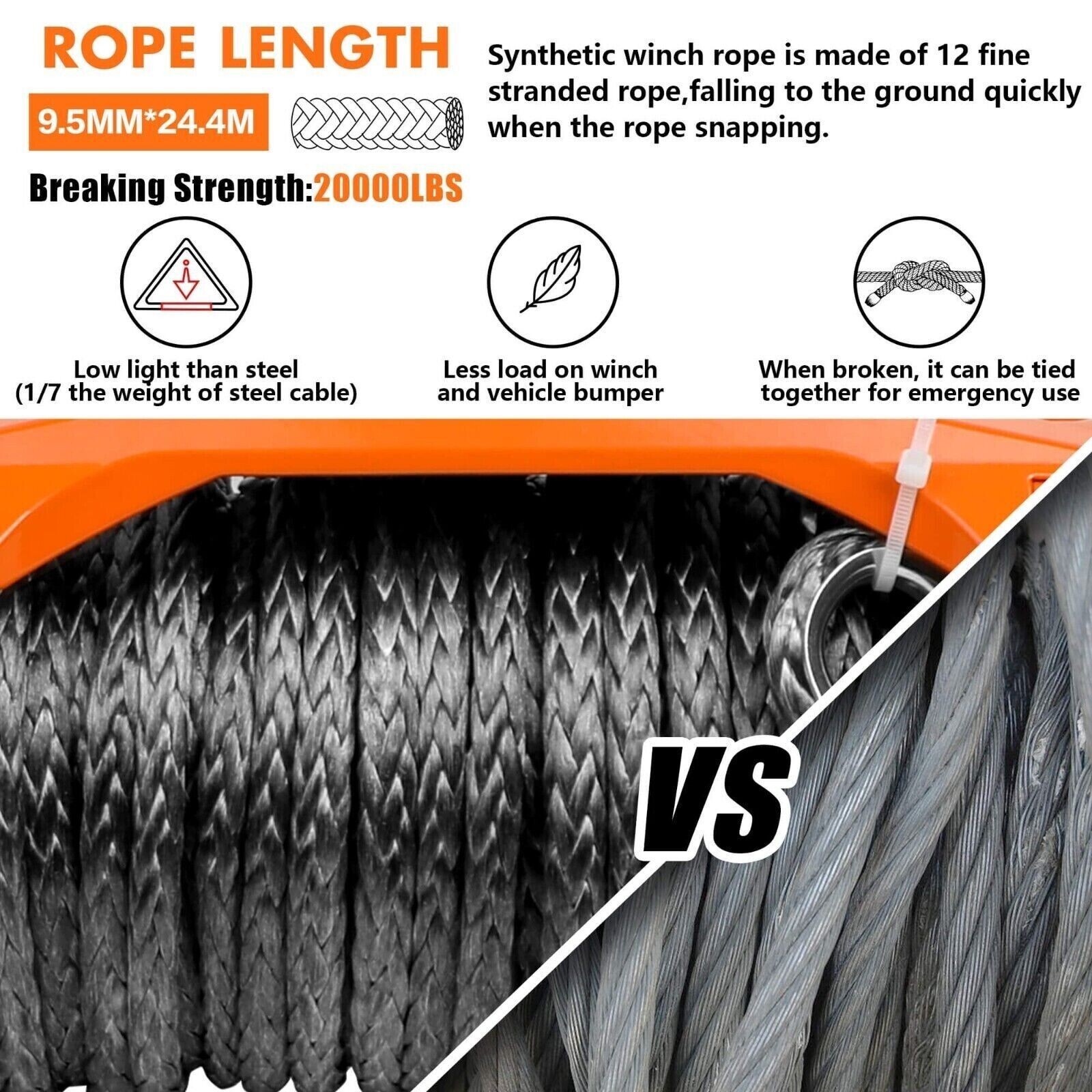 X-BULL Electric Winch 14500LBS 13000LBS 12000LBS 10000LB Winch 4WD Trailer Jeep