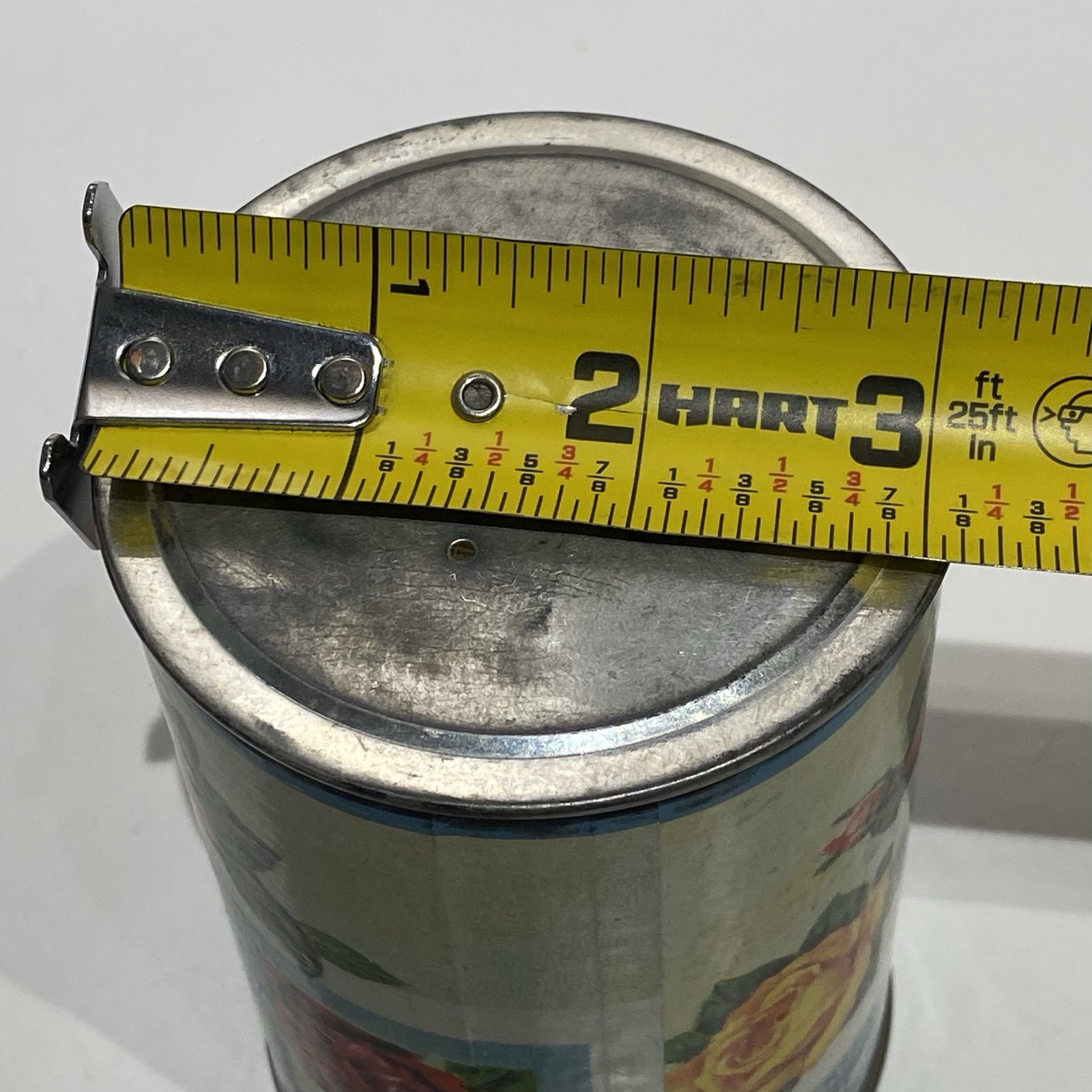 Vintage Rose Talc Powder Tin (Full) The Goodman Chemical Co. Brooklyn New York