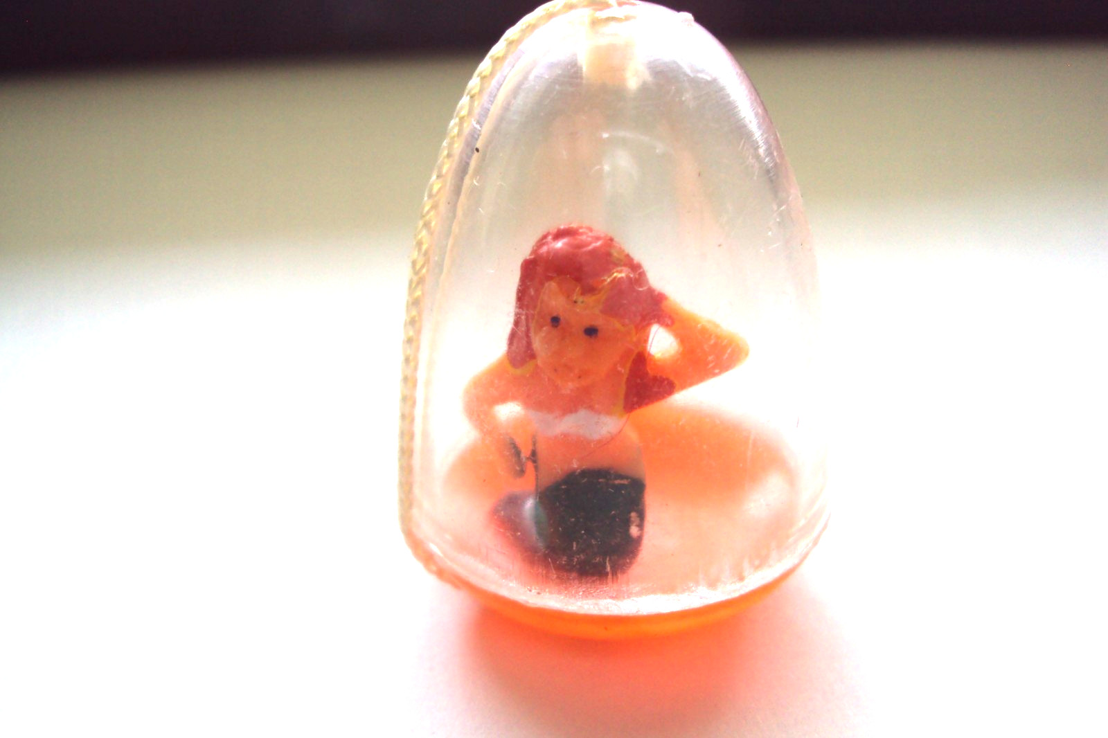 Vtg Gumball Charm Cracker Jack 60's HK BRABO DOME THE MERMAID Vending prize