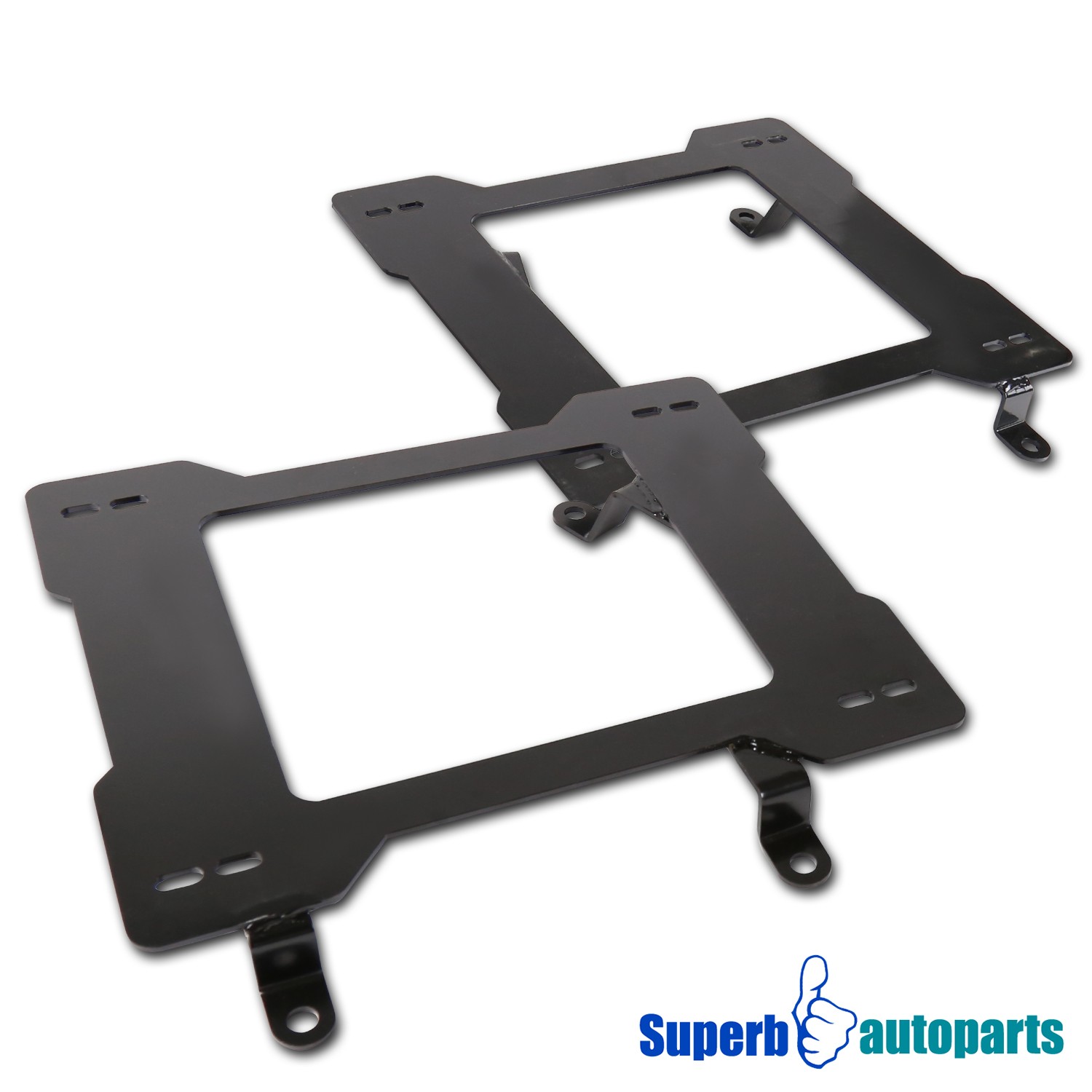 Fits 79-98 Mustang Laser Welded Racing Seat Mounting Brackets Tensile Steel Pair