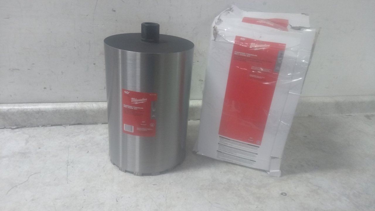 Milwaukee 48-17-3100 10 In Core Diameter 15 In Max Drill Depth Wet Coring Bit
