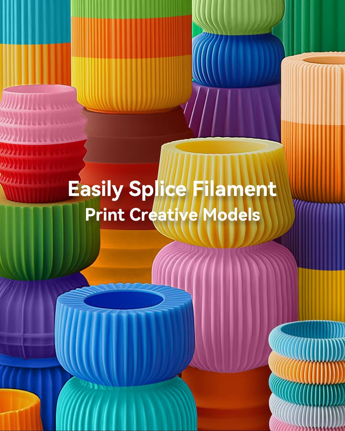 SUNLU FC01 Filament Connector for 1.75mm PLA/PETG/ABS Filaments With 400pcs PTFE