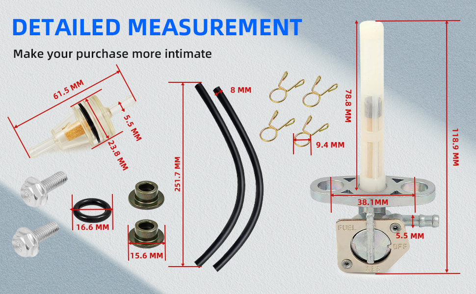 Fuel Valve Petcock kit For HONDA XR70 XR80 XR100 R CRF80 CRF100 CRF150 CRF230 F