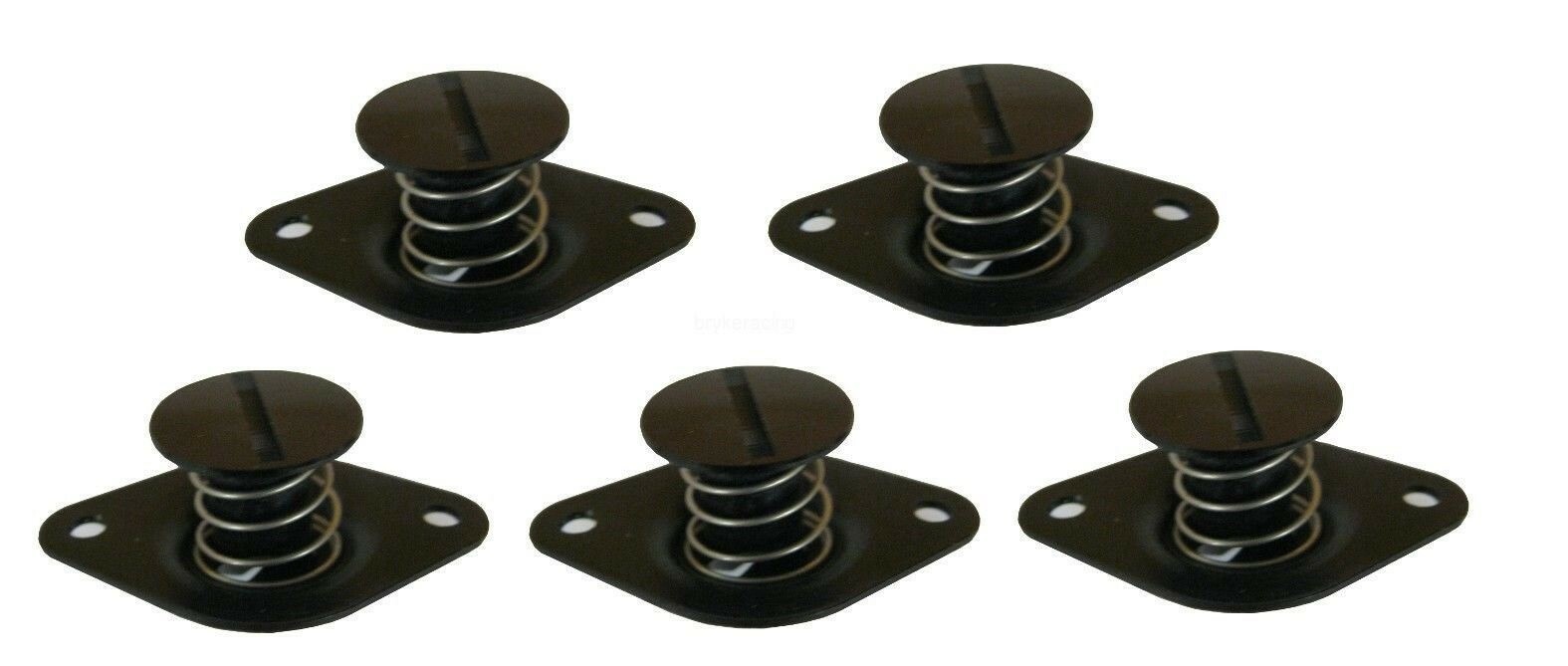 Self Ejecting Dzus Button 7/16 Slotted Alum 5 Pack Fasteners Quarter Turn .500