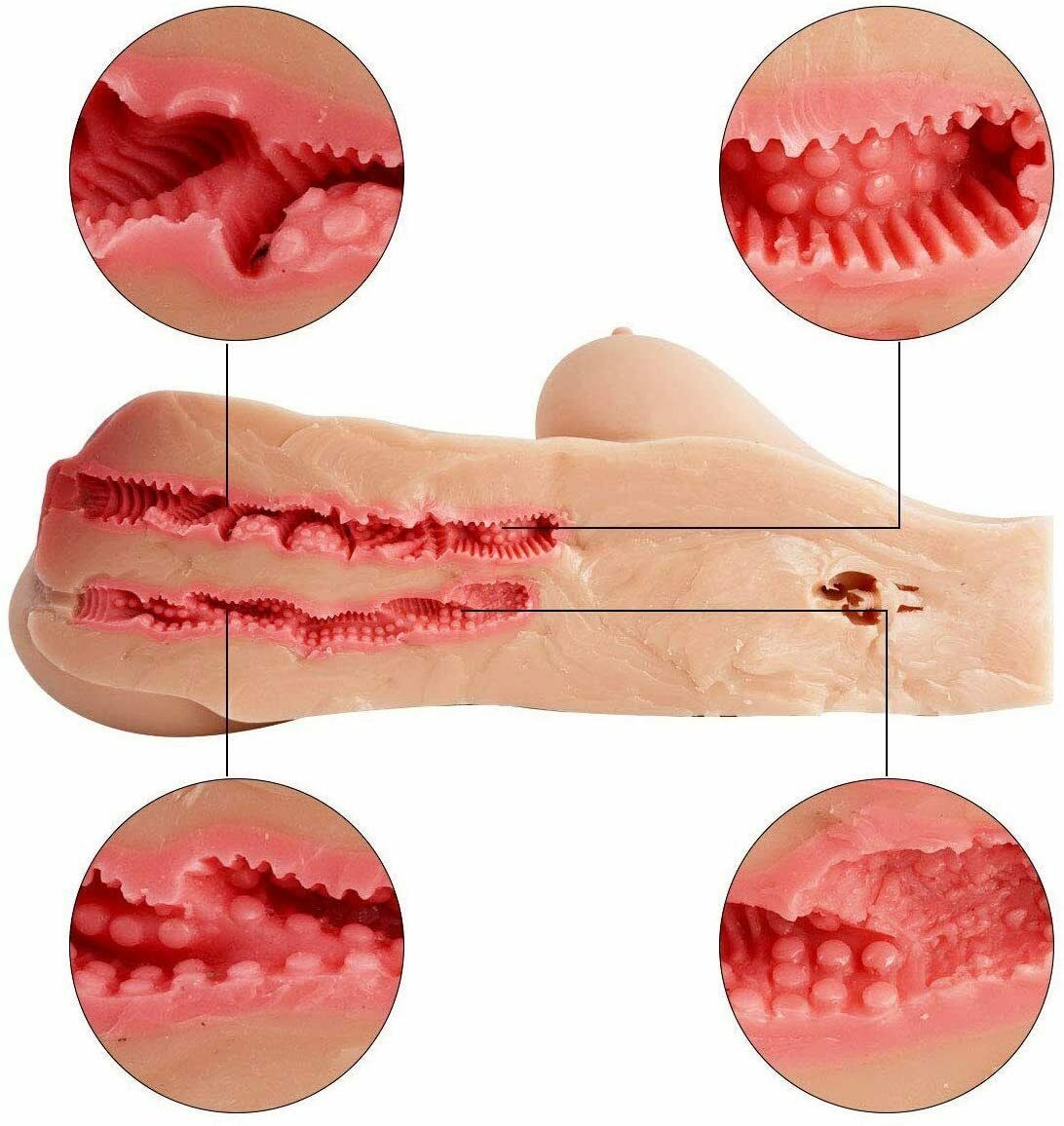 Realistic Adult Sex Doll Toy for Men Male Masturbator Pussy Vagina Anal Ass