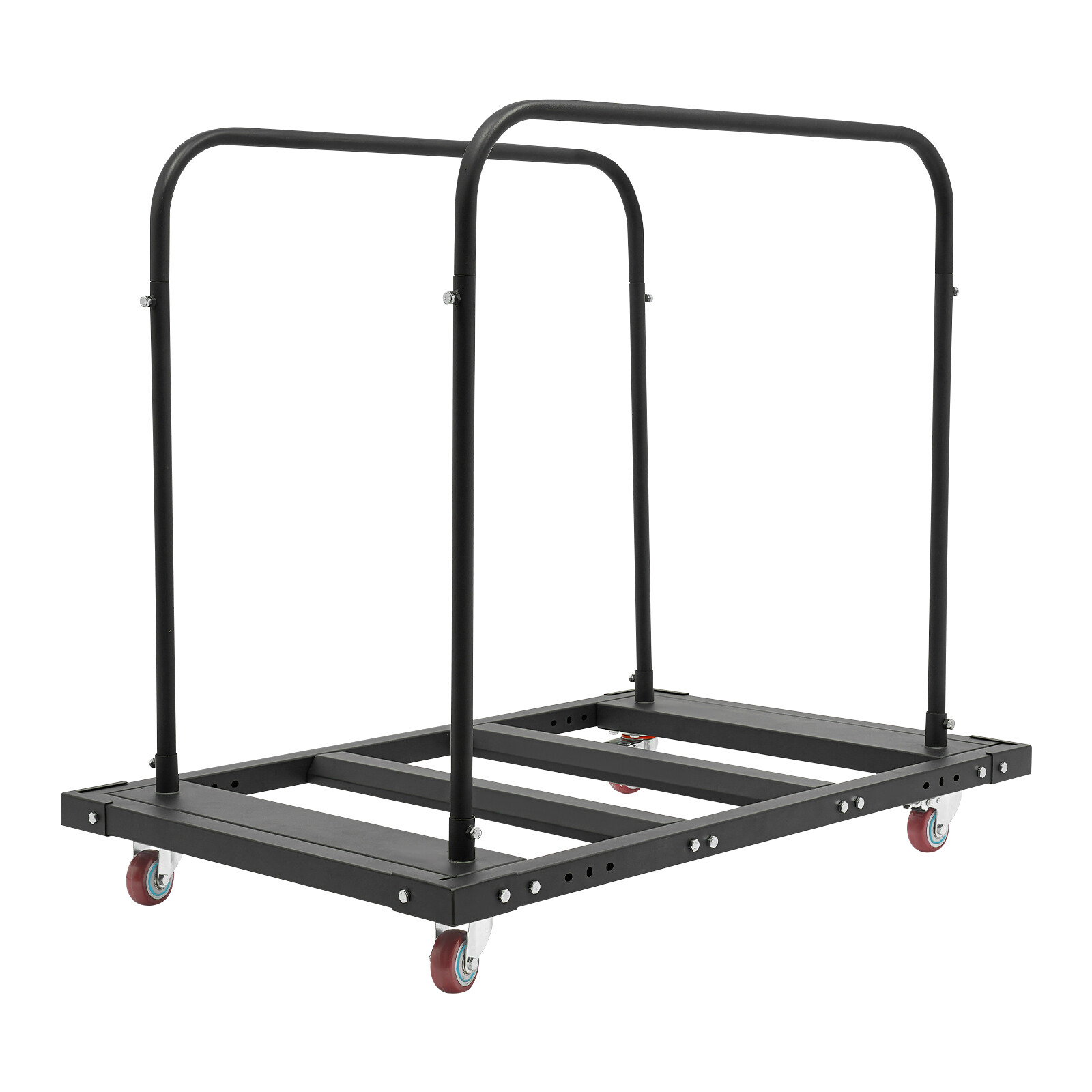 Large Capacity Rolling Cart, Folding Table Cart, Folding Table Trolley