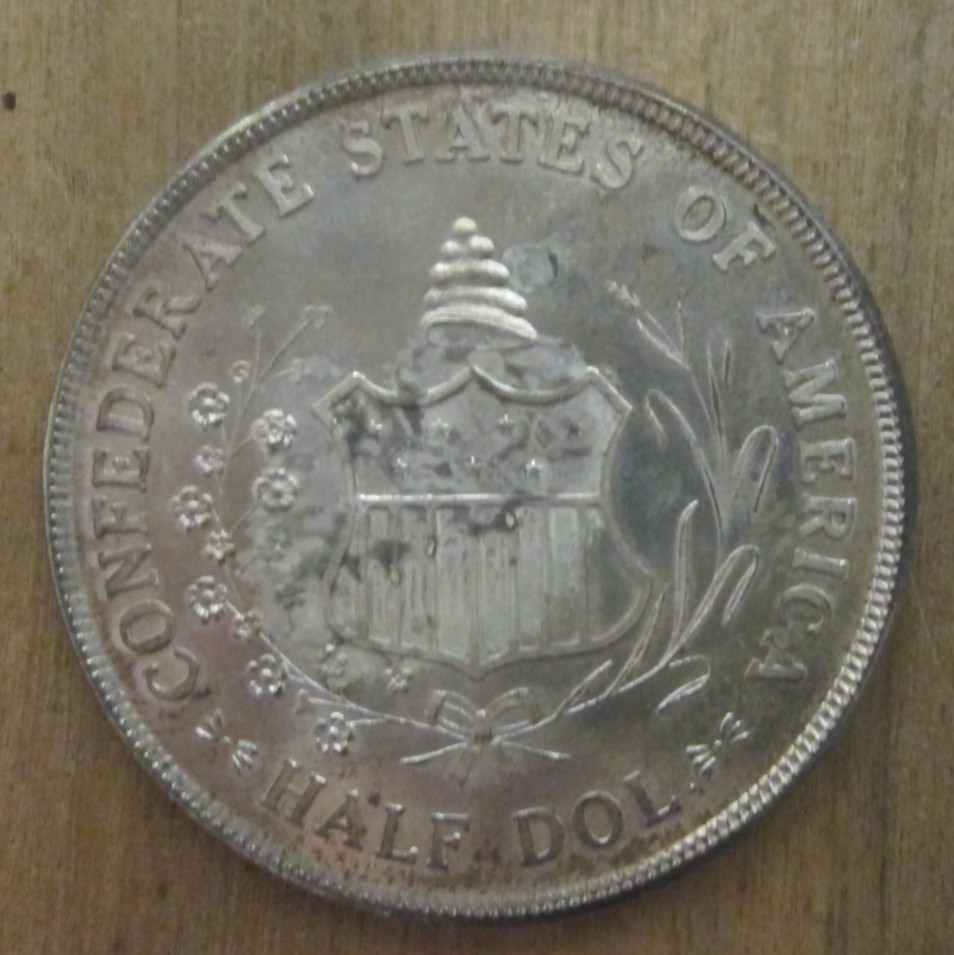 1947 C. Smith Confederate Seal So Called Half Dollar 14.8 Grams Sterling
