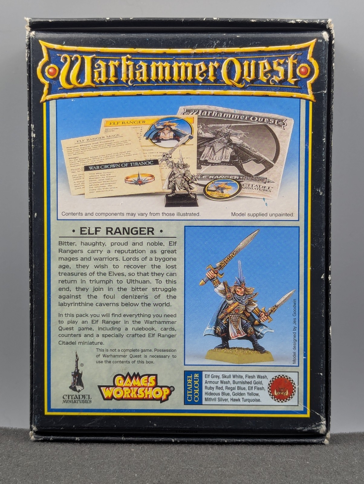 READ Warhammer Quest Warrior Pack - Elf Ranger - OOP Complete CIB