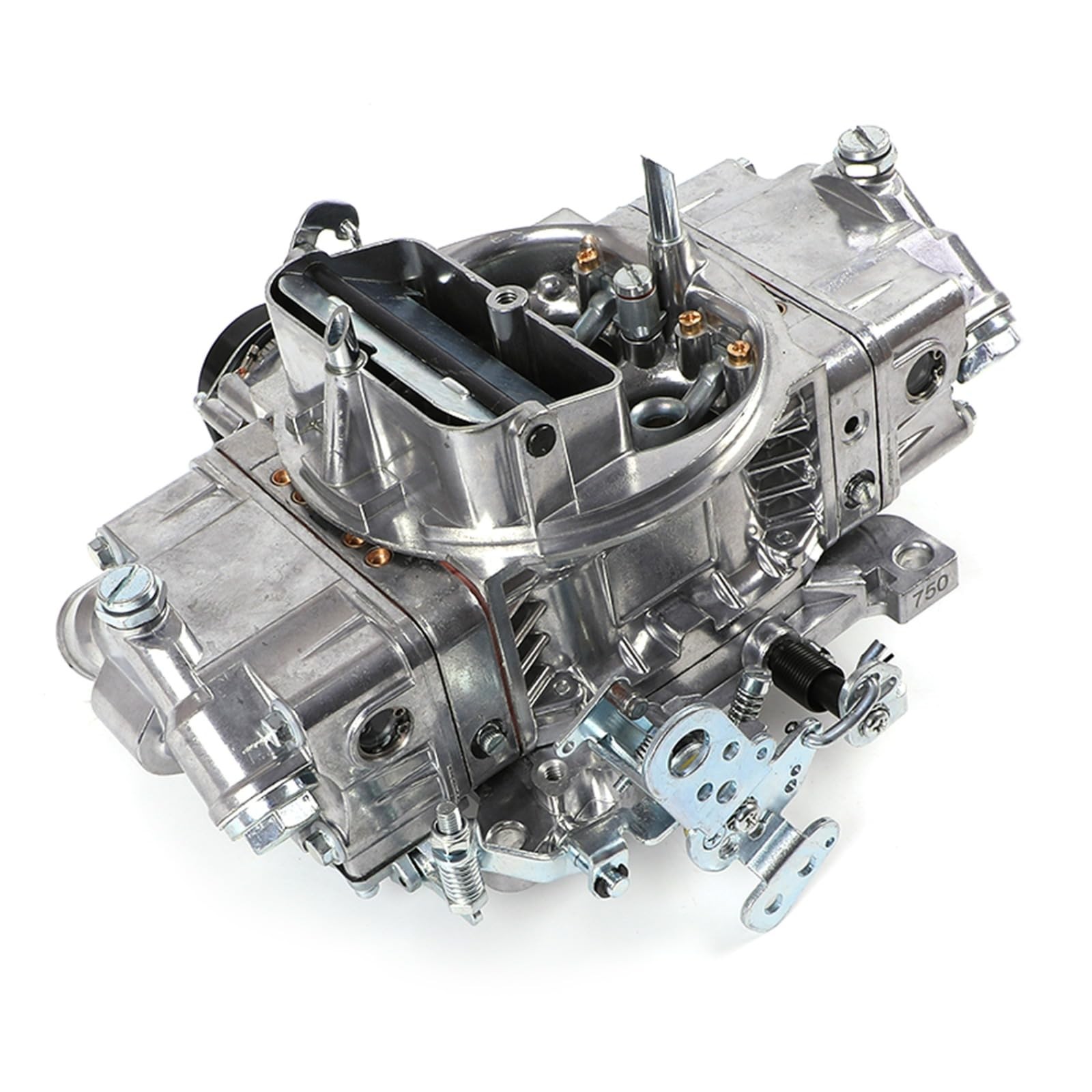 750 CFM 4-Barrel Double Pumper Carburetor Electric Choke Square Bore Flange