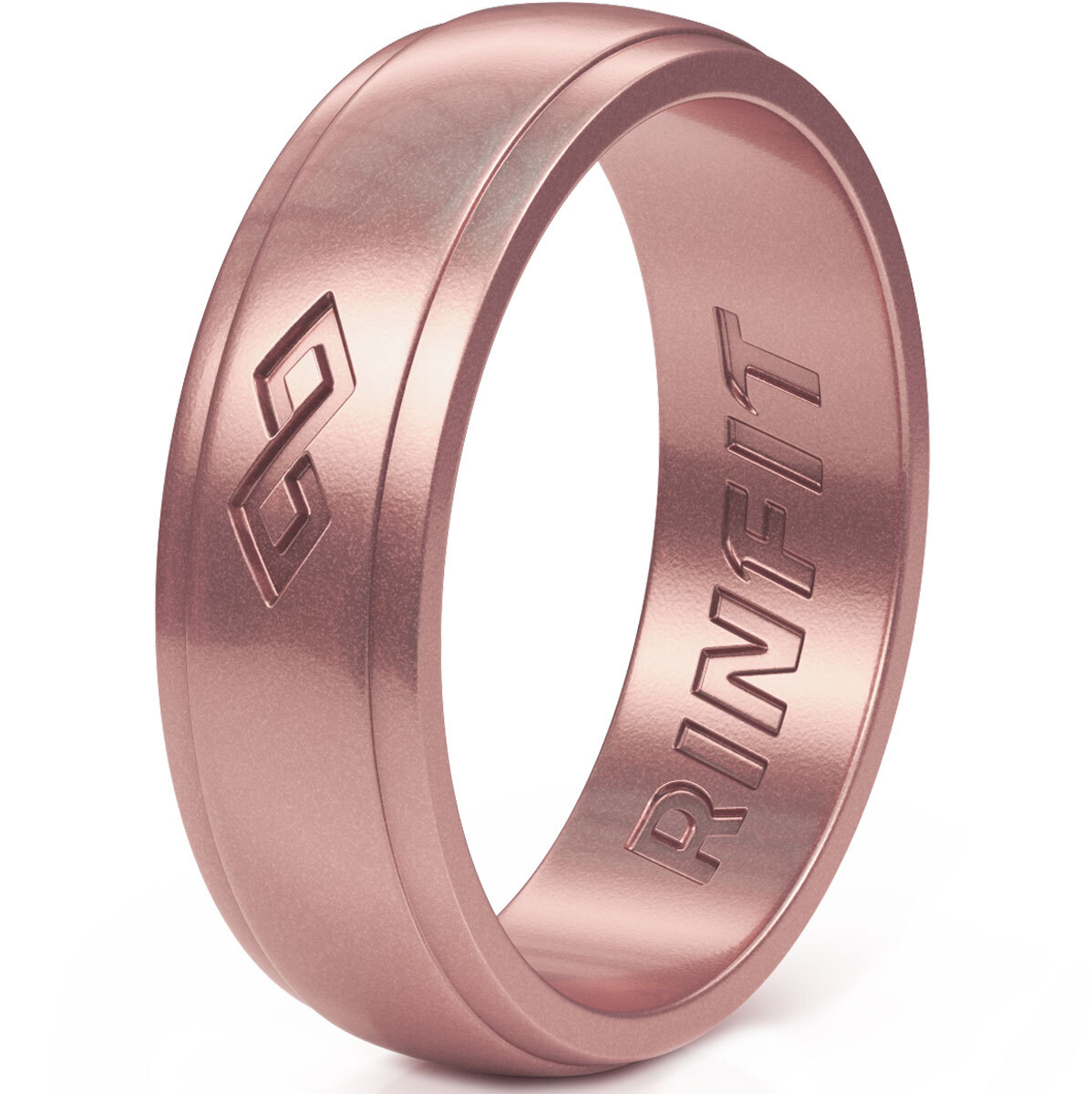 Rinfit Silicone Ring for Women. Infinity style. Comfortable&Durable Wedding Band
