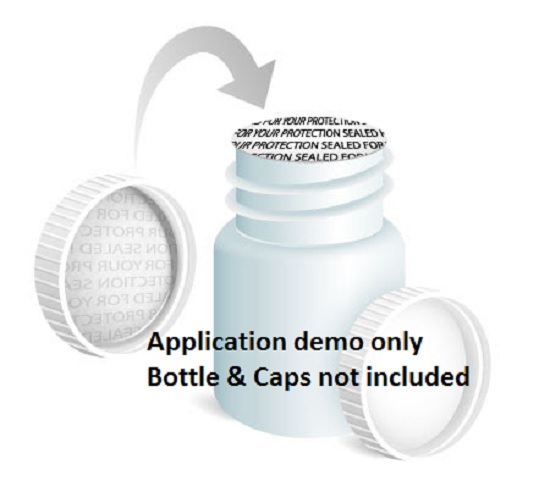 28mm Pressure Sensitive Cap Liner 1.10" Foam Tamper Evident Bottle Seal