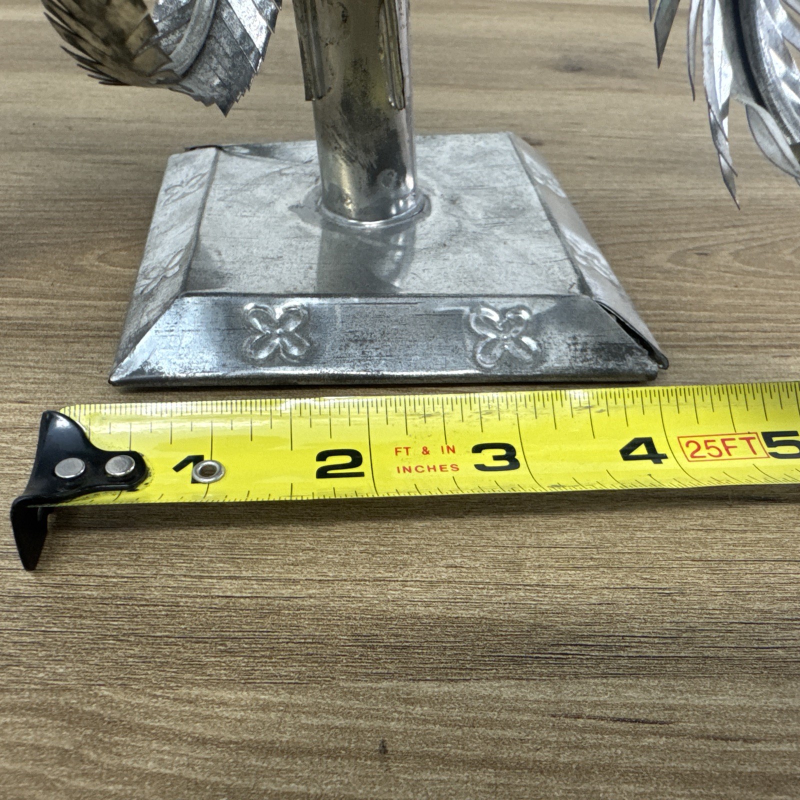 Elegant Rare Mexico Tin Art 25 FEATHER Candelabra Christmas Tree