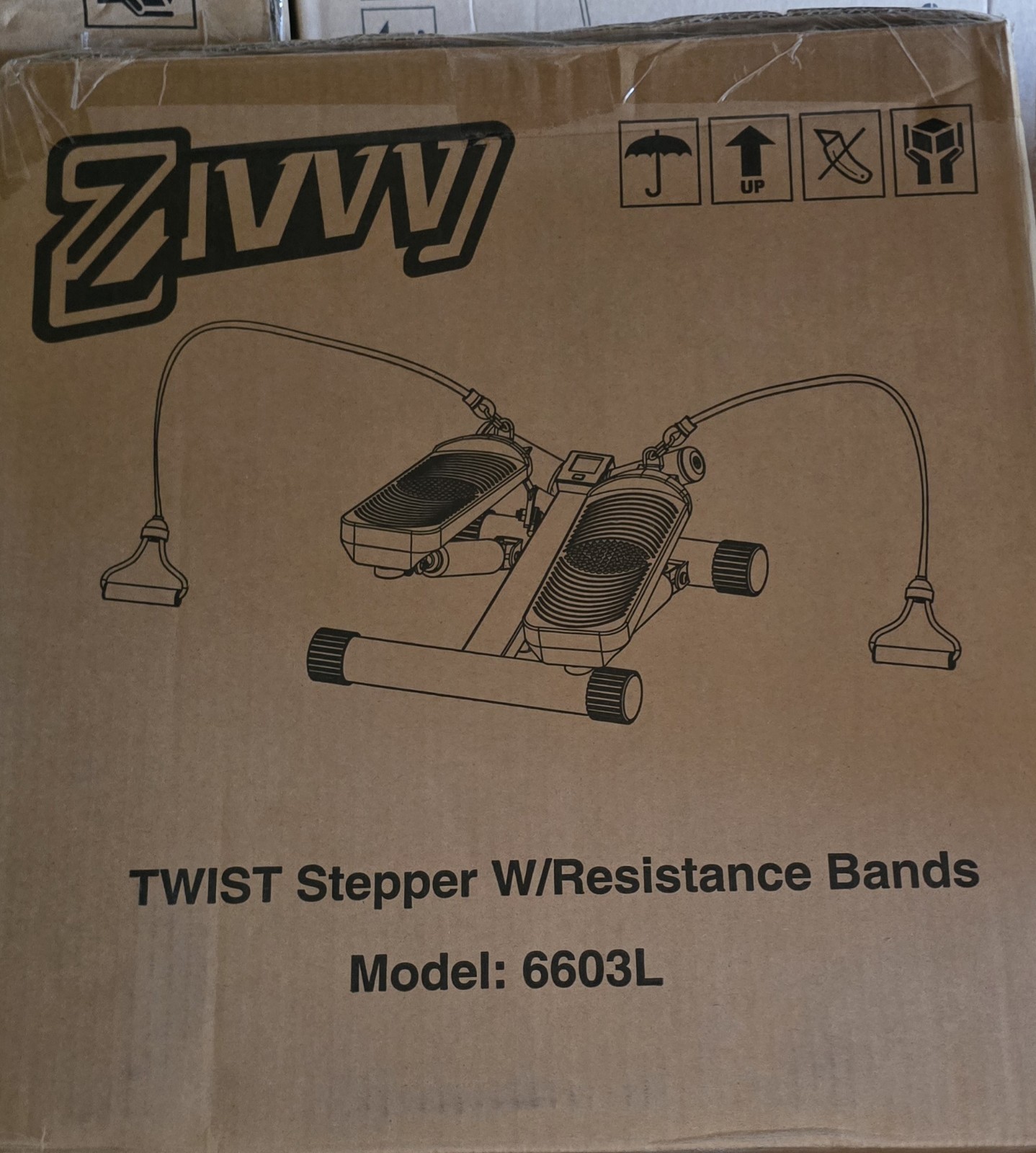 ZIVVY Mini Twist Stepper With Resistance Bands Model: 6603L Brand New