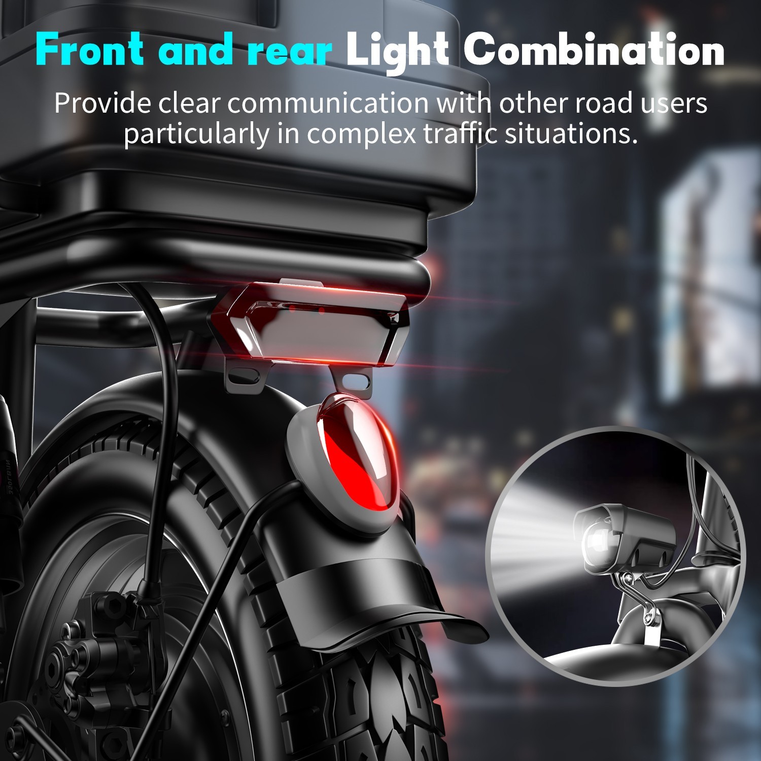 Electric Scooter with Seat 1500W 30MPH 45 Miles Range14" Tire with Basket US