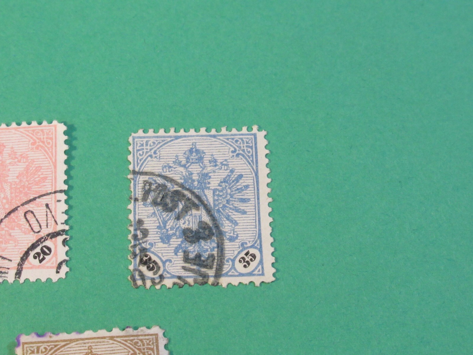 BOSNIEN HERZEGOWINA BOSNIA 5 STAMP LOT USED ISSUED 1879 - 1906 BLACK NUMERIALS
