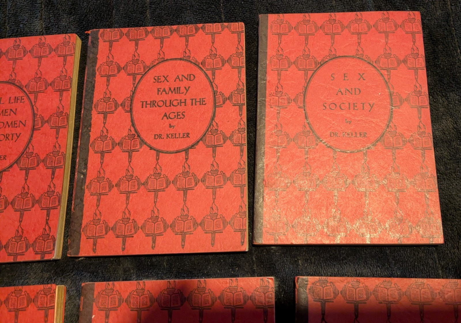 8 Books by Dr Keller "Sex and Society" Young Woman Roman Publishing 1928