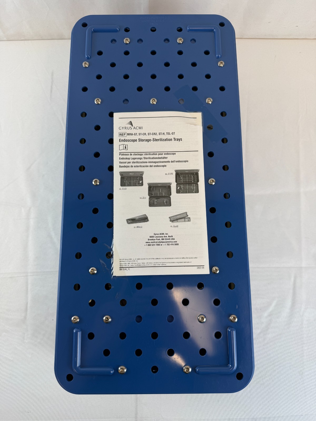 Gyrus ACMI ST-CR2 Endoscope Storage - Sterilization Tray