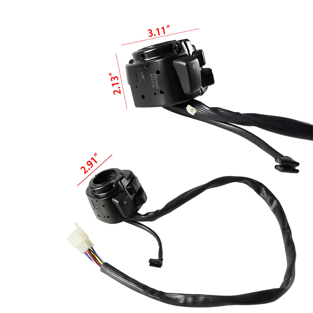 For Harley Sportster Dyna 1996-2012 Handlebar Control Switches + Wiring Harness