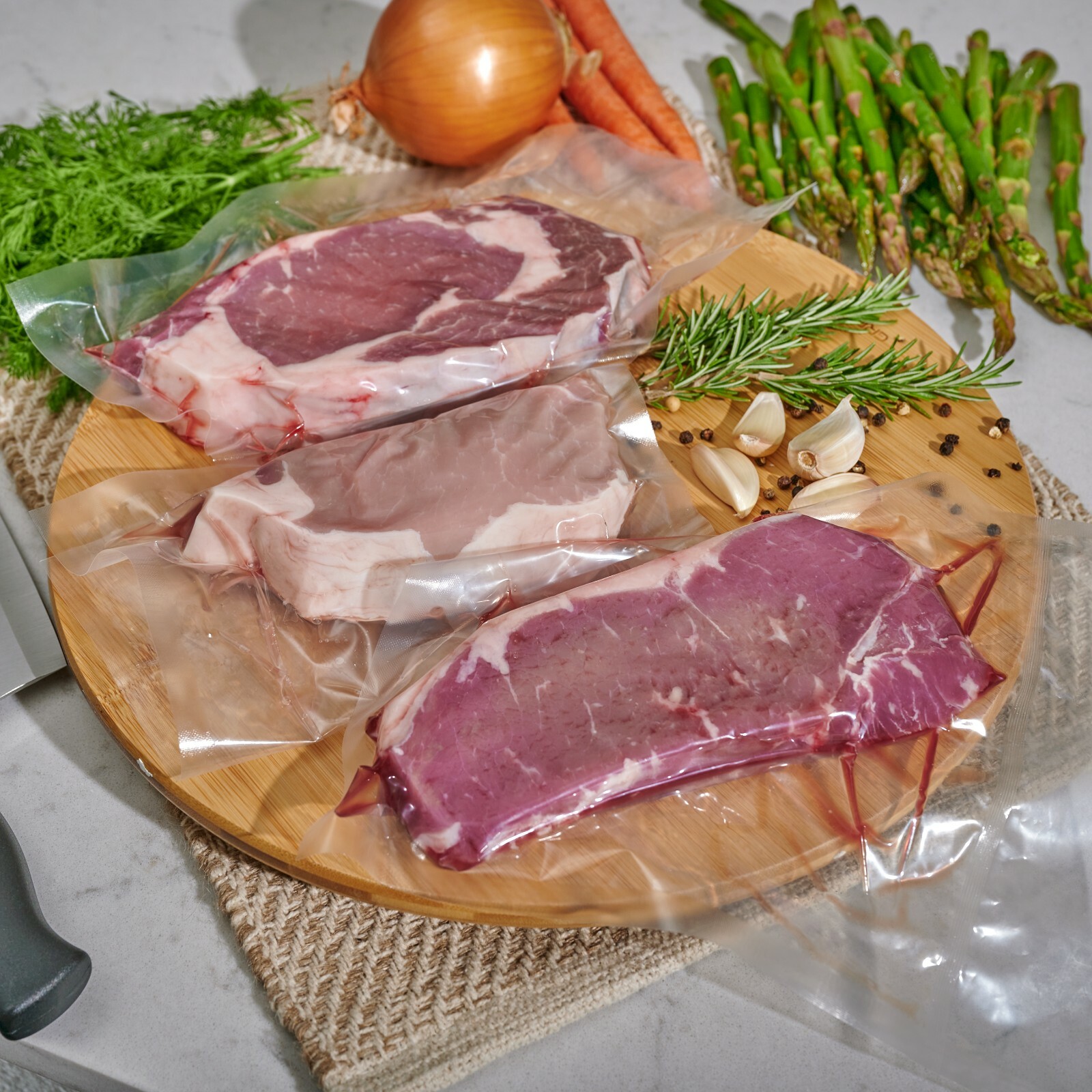 100, 500, 1,000 pcs BPA Free 3 mil Vacuum Chamber Bag Great for Food Vac Storage